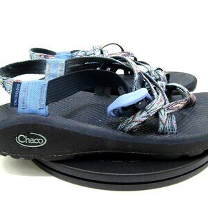 Chaco Cloud Strappy Sandals Womens W8 Multicolor Outdoors Logo Beach Summer